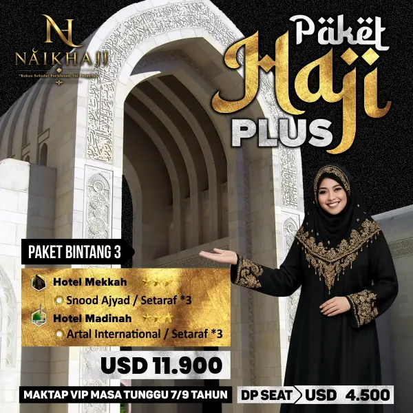 Paket Haji Plus Kuota Resmi Berangkat 2029 Bintang 3