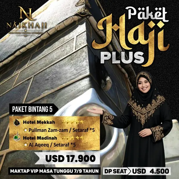 Paket Haji Plus Kuota Resmi Berangkat 2029 Bintang 5